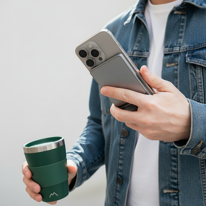 Aeron Magnetische Powerbank | Ultradun Ontwerp met Ingebouwde Stand