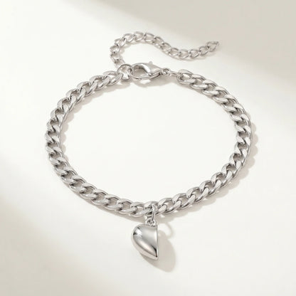 Set bijpassende armbanden met magnetisch hart