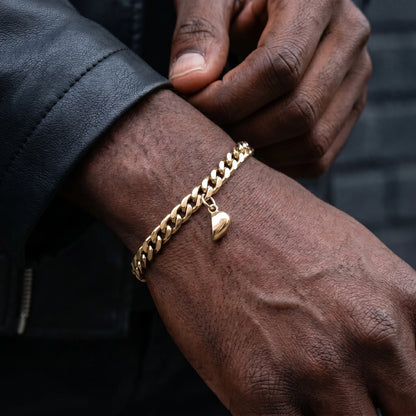 Set bijpassende armbanden met magnetisch hart