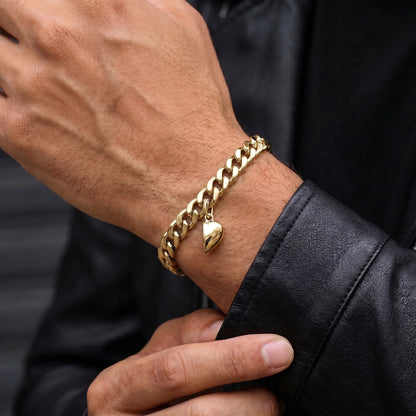 Set bijpassende armbanden met magnetisch hart