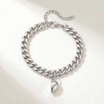 Set bijpassende armbanden met magnetisch hart
