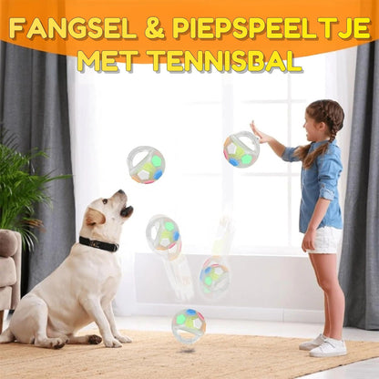 BounceBuddy - Interactief Hondenspeelgoed met Handgreep en Kleurrijke Panelen