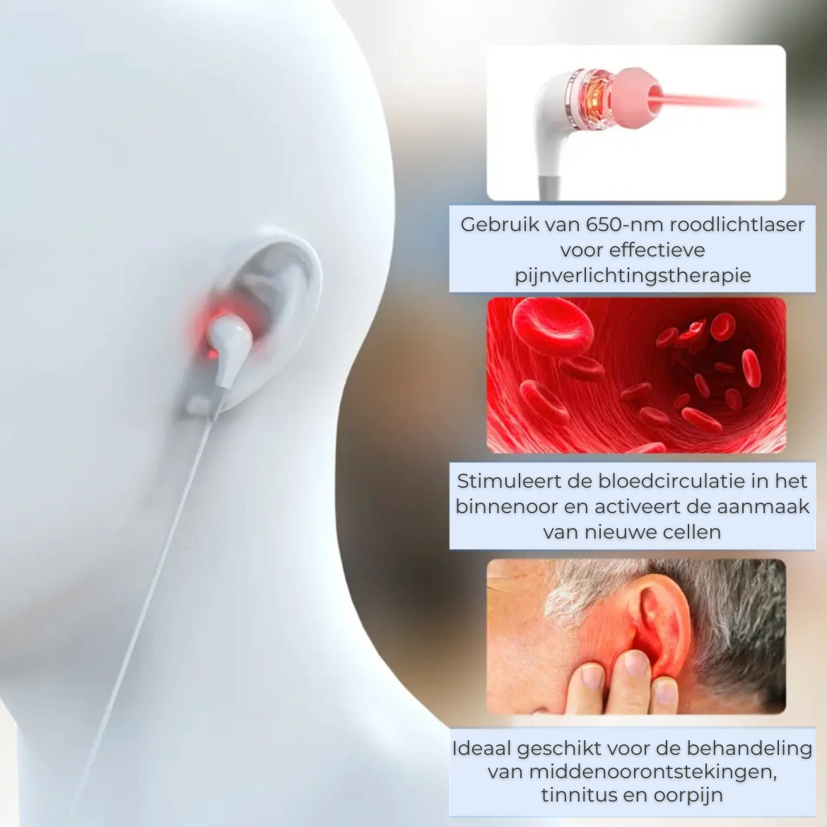 Laserplugs Oortherapie | Voor Bloedcirculatie & Welzijn
