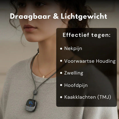 PosturaPulse | Nekmassage Band – Elektrische Spierstimulator voor Nekpijn, Spanning en Betere Houding