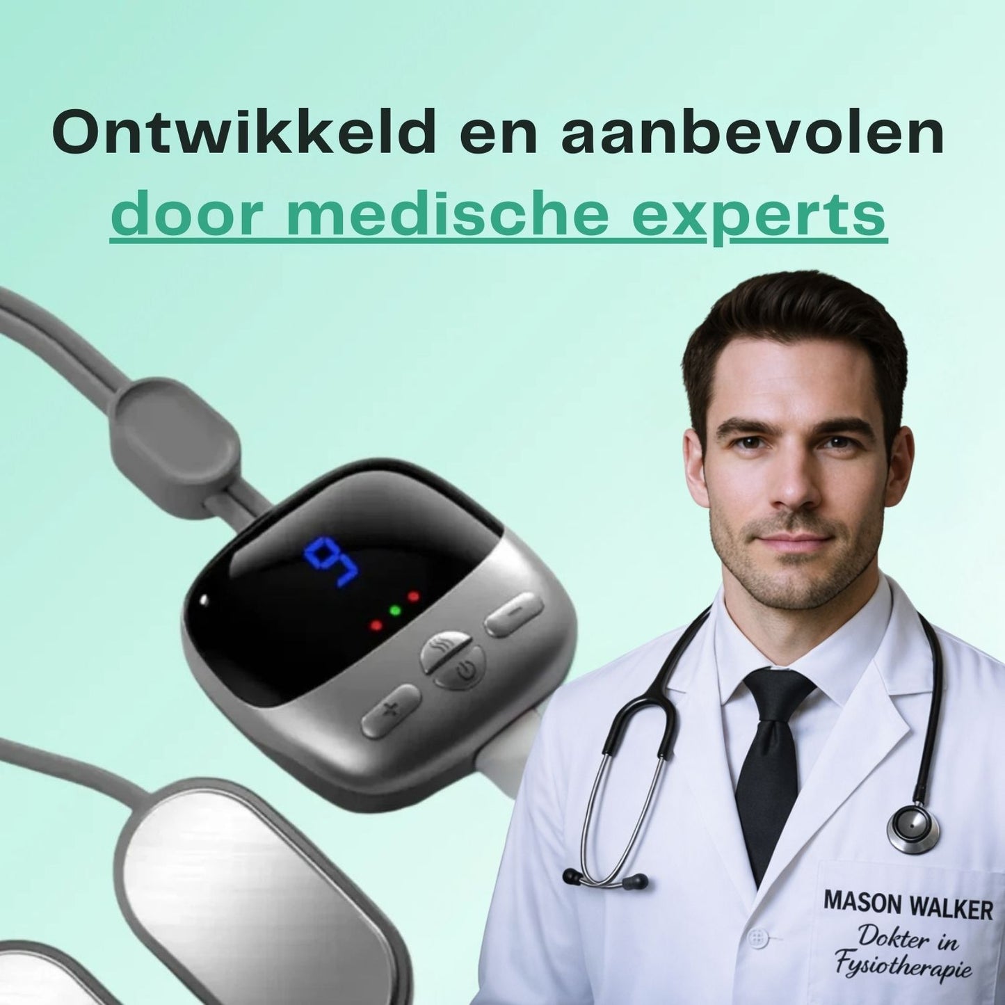 PosturaPulse | Nekmassage Band – Elektrische Spierstimulator voor Nekpijn, Spanning en Betere Houding