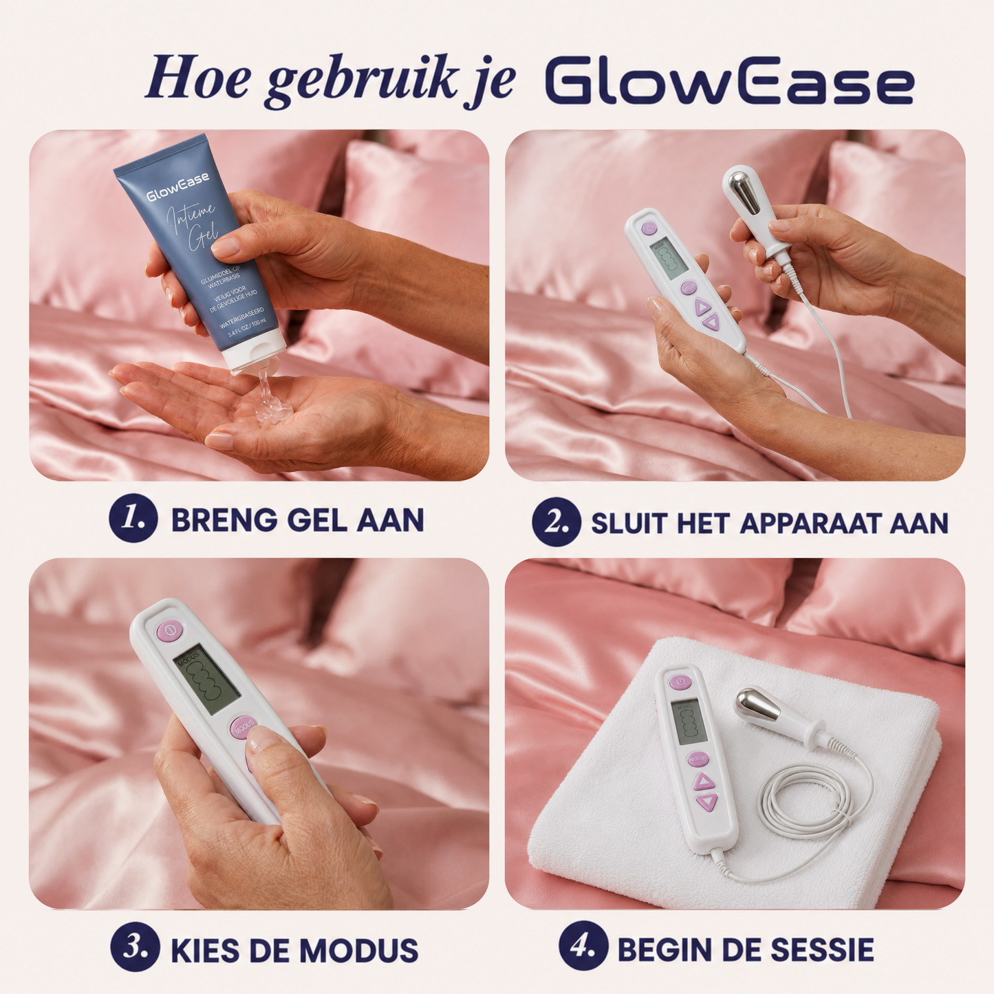 GlowEase | Klinisch EMS bekkenbodem-systeem
