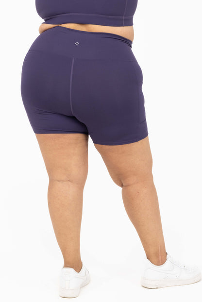 SuperHold-short 6 inch - Dieppaars