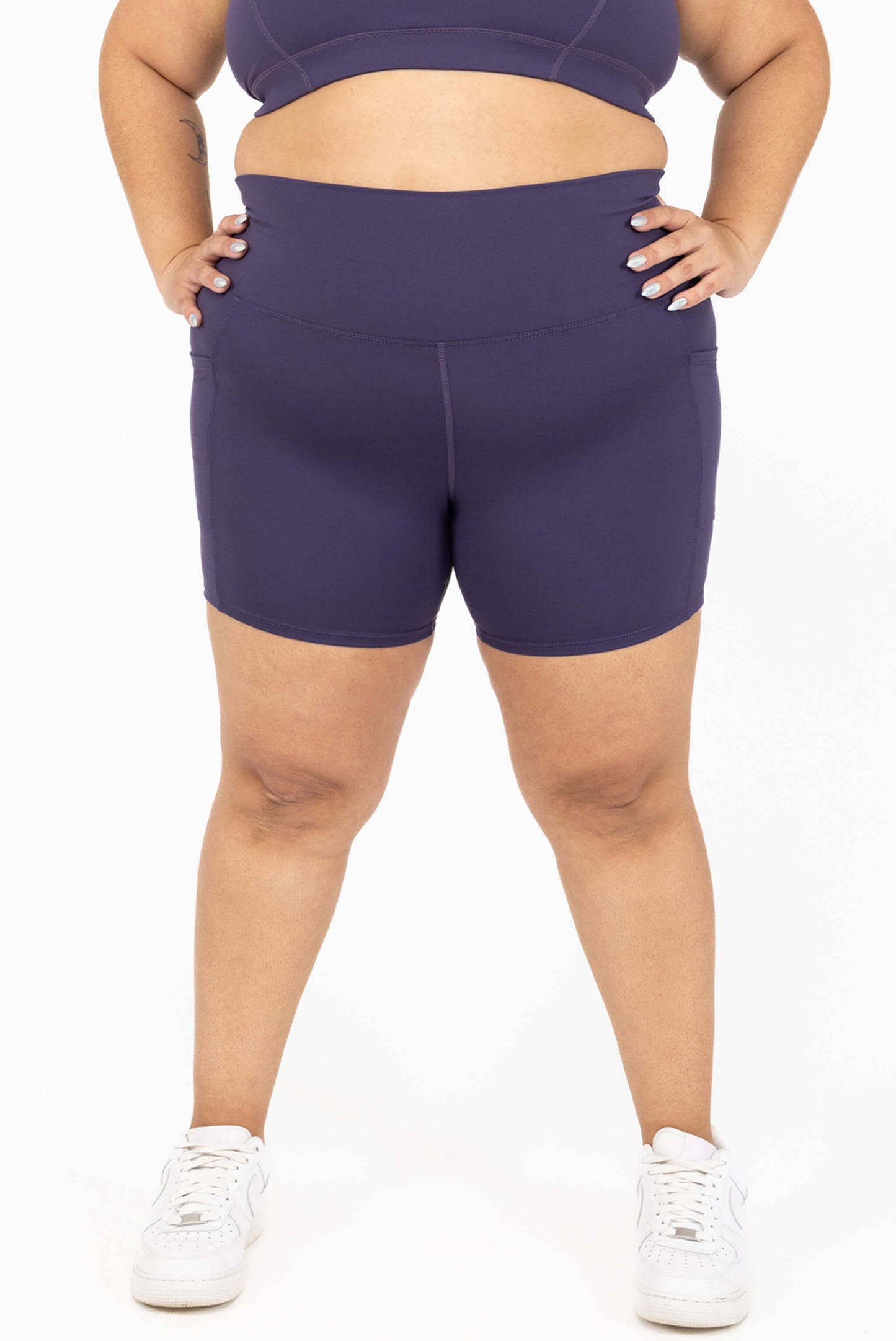 SuperHold-short 6 inch - Dieppaars