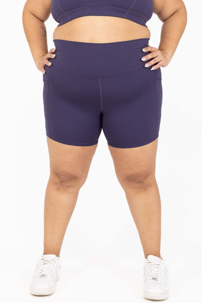 SuperHold-short 6 inch - Dieppaars