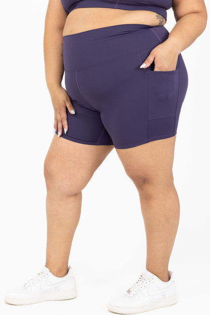 SuperHold-short 6 inch - Dieppaars