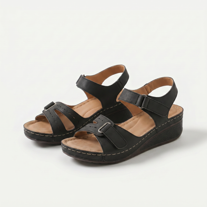 Sandy – Comfortabele sleehak-sandalen