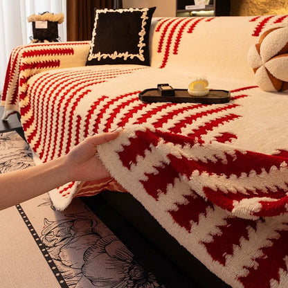 CozyShield Bankhoes – Warm, Antislip en Zacht Pluche Winterontwerp