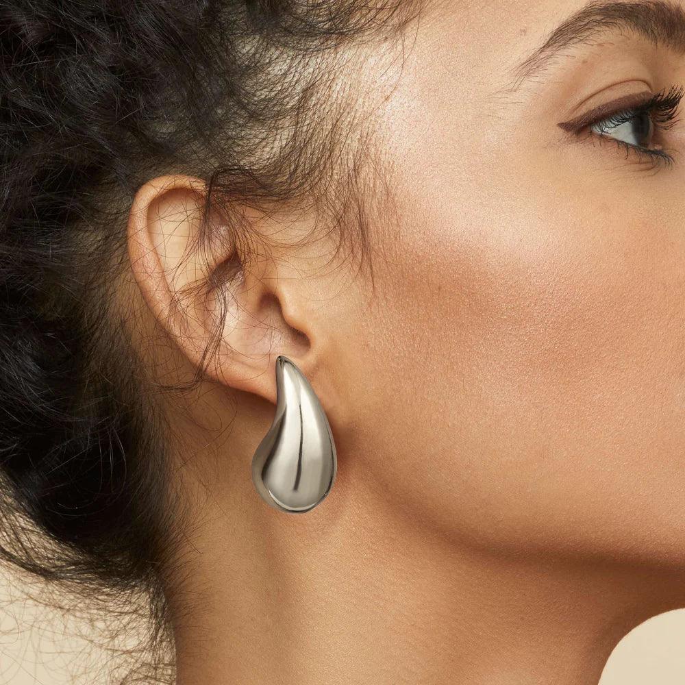 Gouden Sandra Teardrop-oorbellen