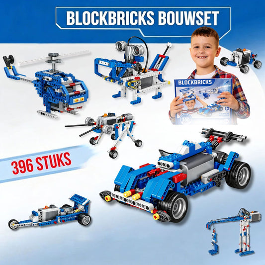BlockBricks | Bouwset met Elektromotor