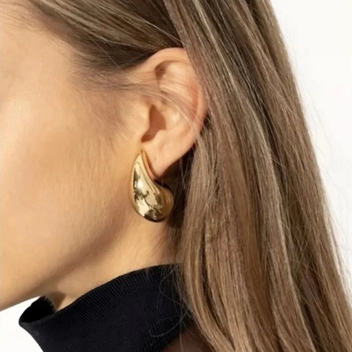 Gouden Sandra Teardrop-oorbellen
