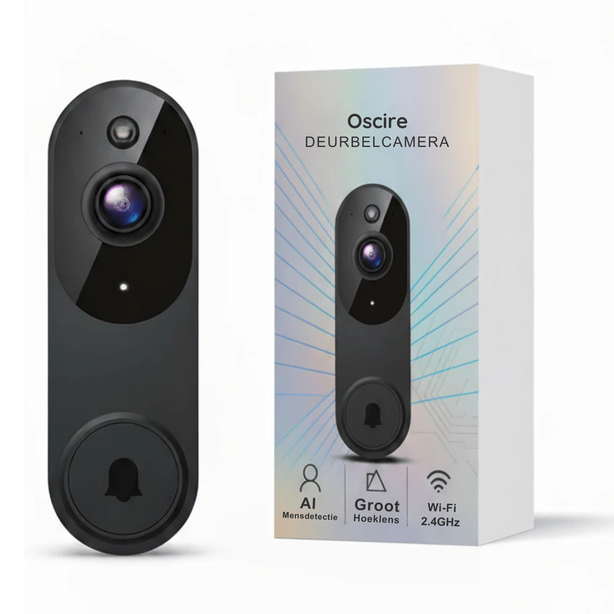 GuardView Video Deurbel | Draadloos, HD Camera, Bewegingsdetectie & App Integratie