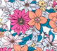 SoftEase | Ultracomfortabele Lounge & Slaap Set - Roze Perzik Bloemenprint