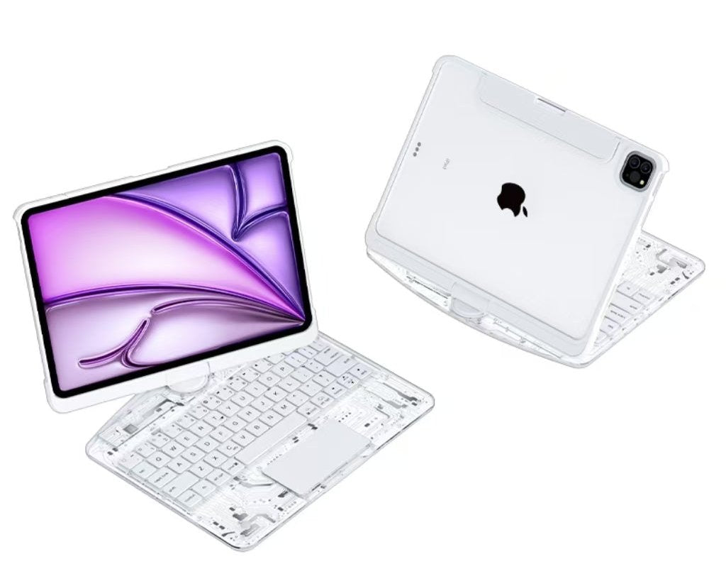 Transparante 360° iPad Toetsenbord Beschermhoes