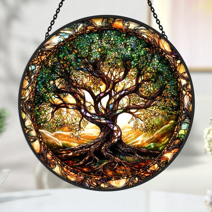 Glas-in-lood Zonvanger - Levensboom