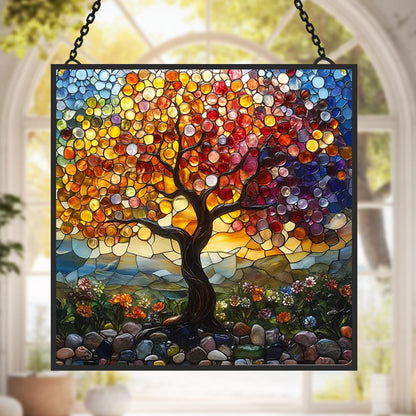 Glas-in-lood Zonvanger - Levensboom