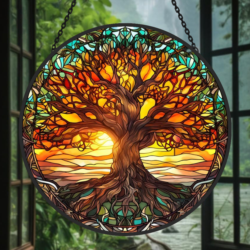 Glas-in-lood Zonvanger - Levensboom