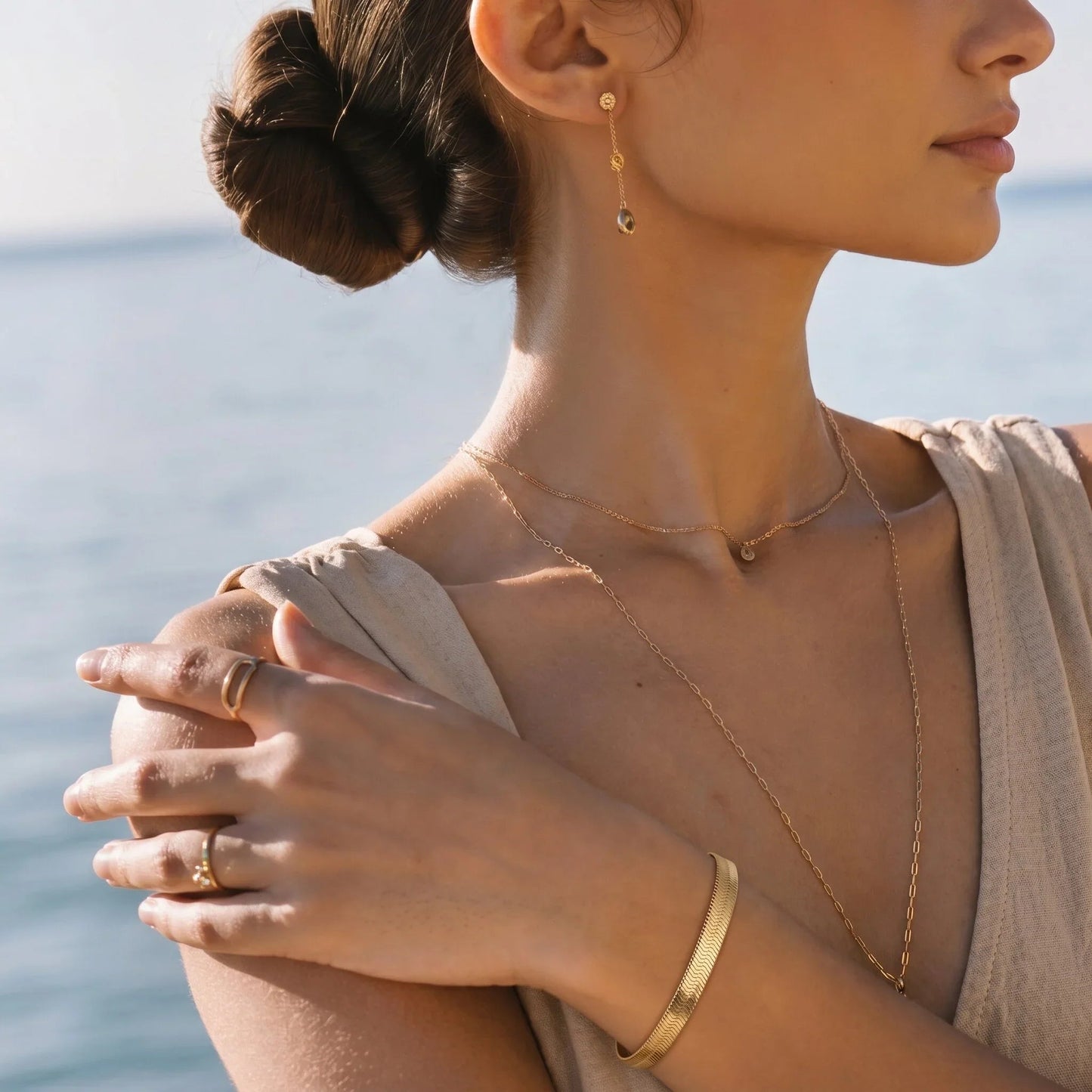 Vida Gold visgraatarmband