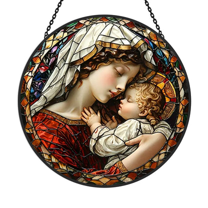 Glas-in-lood Zonvanger - Heilige Maagd Maria