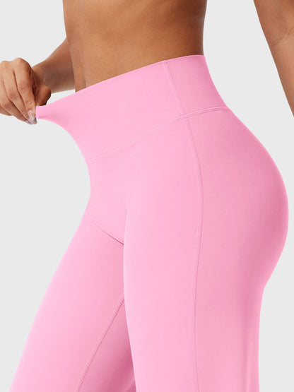 CurveFlex | Hoge Taille Straight-Leg Legging - Bubblegum Roze