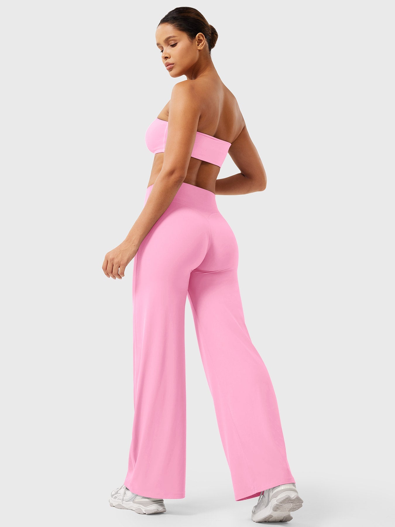 CurveFlex | Hoge Taille Straight-Leg Legging - Bubblegum Roze
