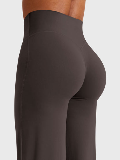 CurveFlex | Hoge Taille Straight-Leg Legging - Donkerbruin