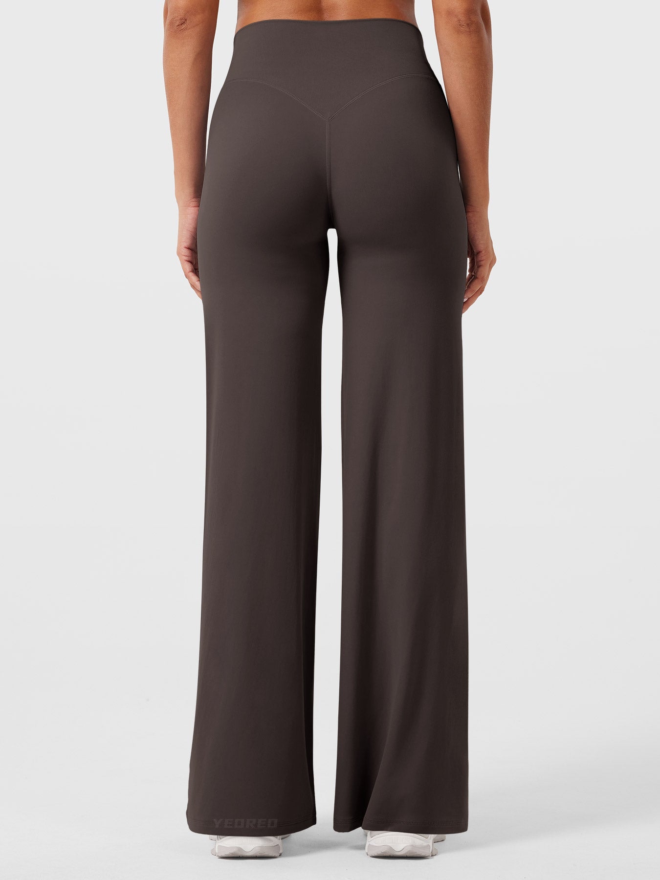 CurveFlex | Hoge Taille Straight-Leg Legging - Donkerbruin