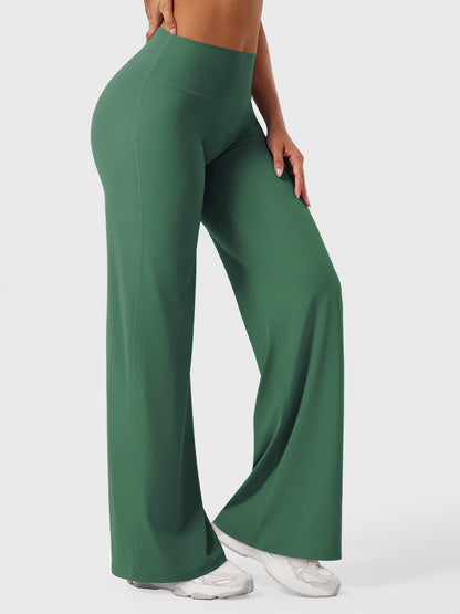 CurveFlex | Hoge Taille Straight-Leg Legging - Donkergroen