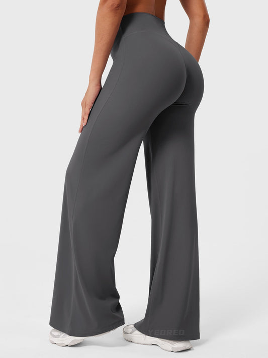 CurveFlex | Hoge Taille Straight-Leg Legging - Donkergrijs