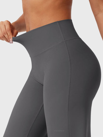 CurveFlex | Hoge Taille Straight-Leg Legging - Donkergrijs