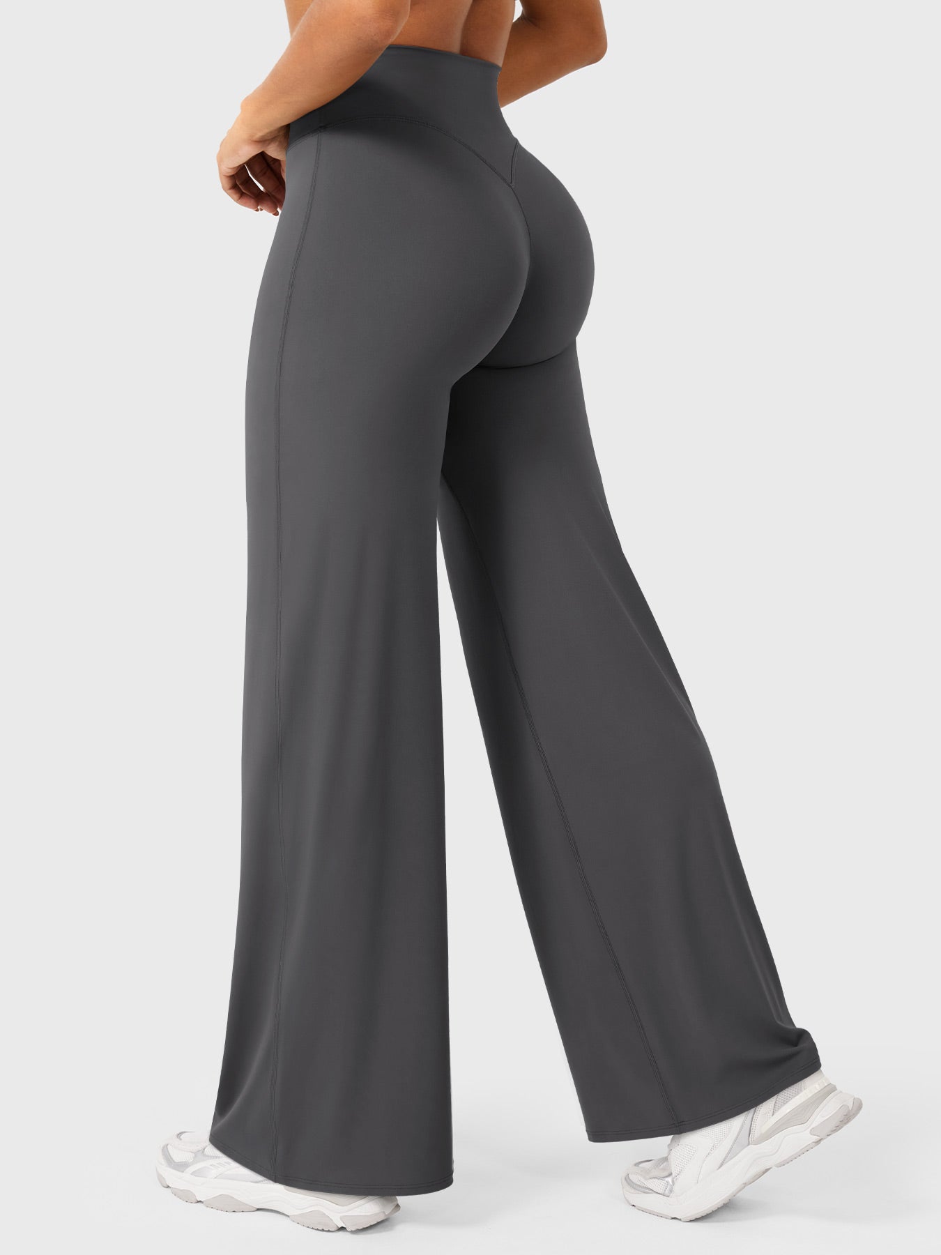 CurveFlex | Hoge Taille Straight-Leg Legging - Donkergrijs