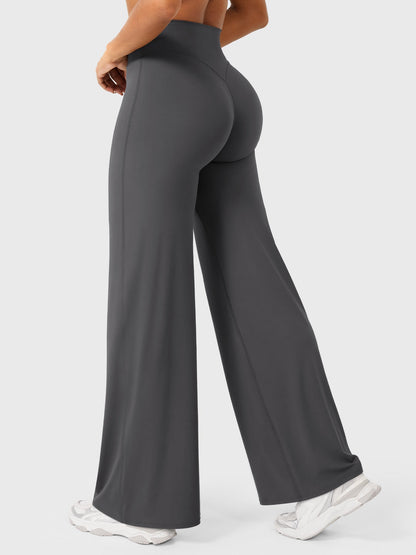 CurveFlex | Hoge Taille Straight-Leg Legging - Donkergrijs