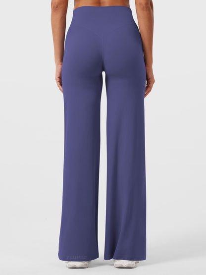 CurveFlex | Hoge Taille Straight-Leg Legging - Diep kobalt