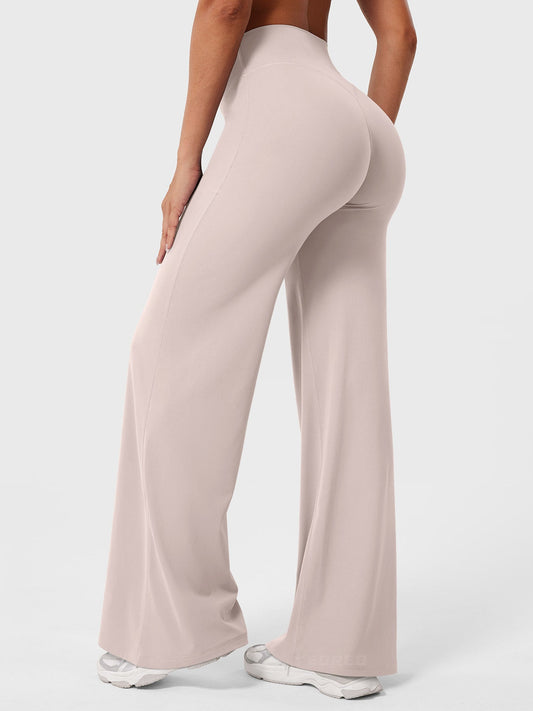 CurveFlex | Hoge Taille Straight-Leg Legging - Oudroze