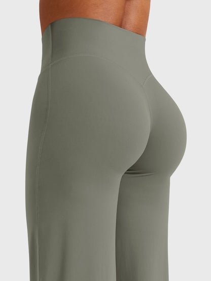 CurveFlex | Hoge Taille Straight-Leg Legging - Grijsgroen
