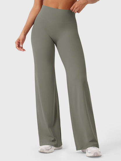 CurveFlex | Hoge Taille Straight-Leg Legging - Grijsgroen
