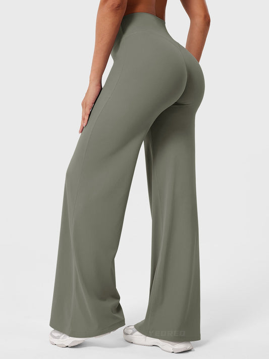 CurveFlex | Hoge Taille Straight-Leg Legging - Grijsgroen
