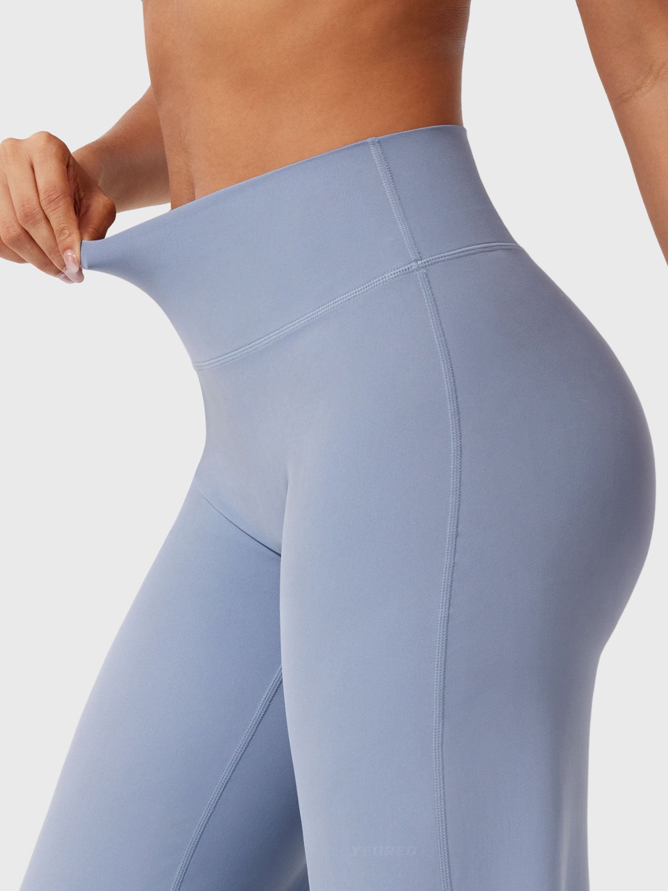 CurveFlex | Hoge Taille Straight-Leg Legging - Granietblauw