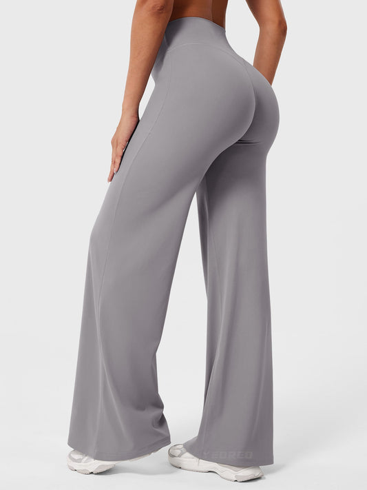 CurveFlex | Hoge Taille Straight-Leg Legging - Grijs