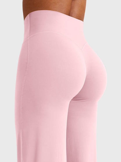 CurveFlex | Hoge Taille Straight-Leg Legging - Babyroze