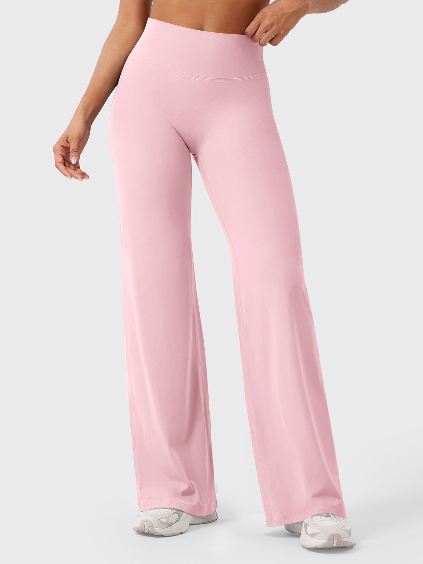 CurveFlex | Hoge Taille Straight-Leg Legging - Babyroze
