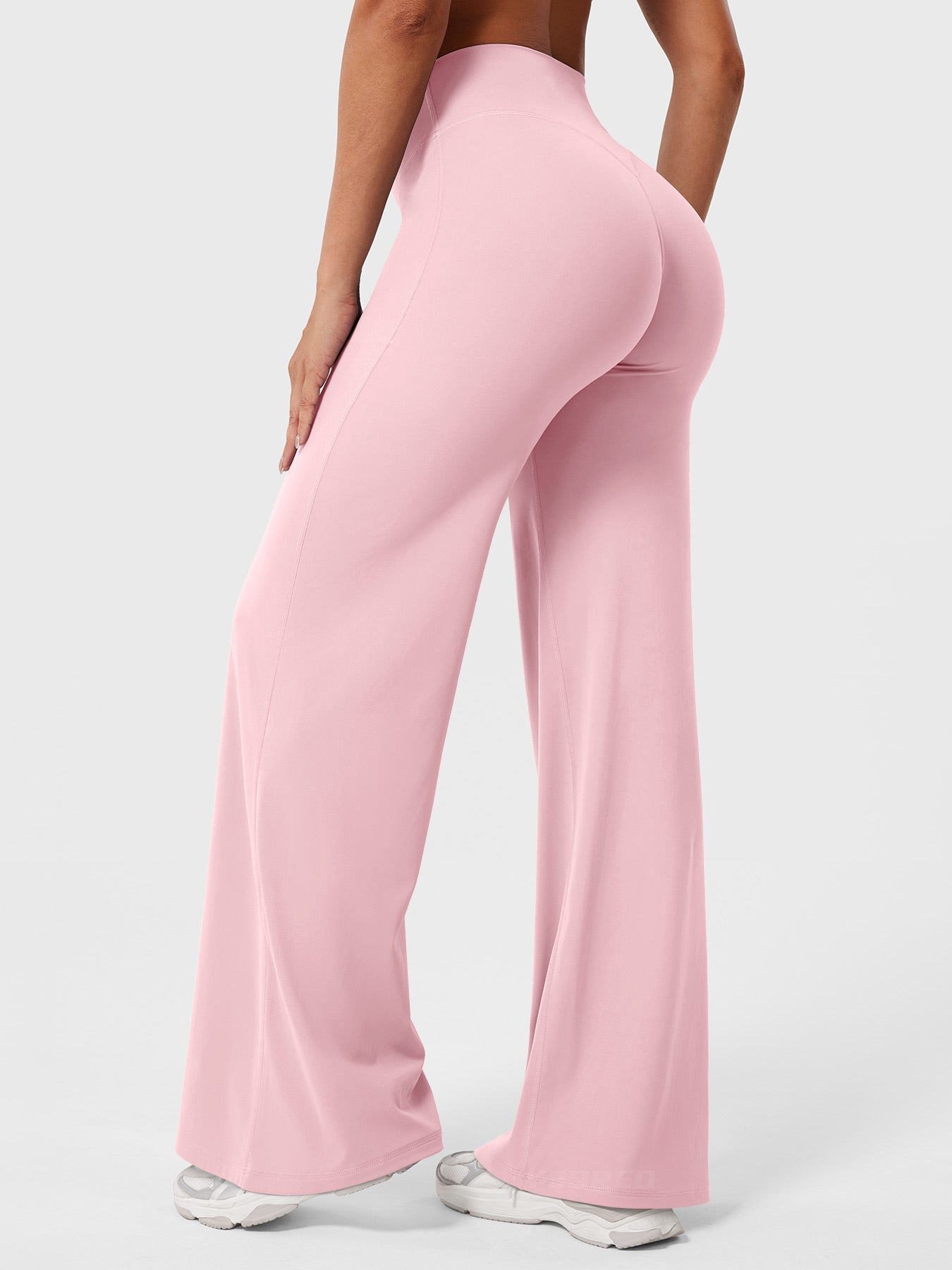 CurveFlex | Hoge Taille Straight-Leg Legging - Babyroze