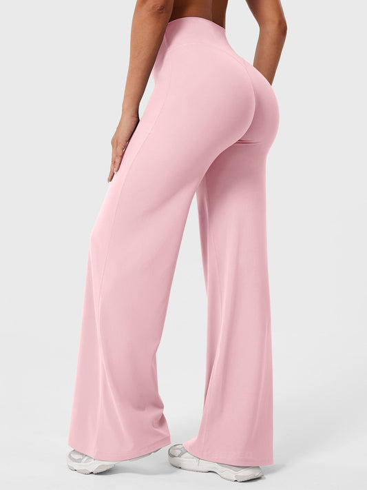 CurveFlex | Hoge Taille Straight-Leg Legging - Babyroze