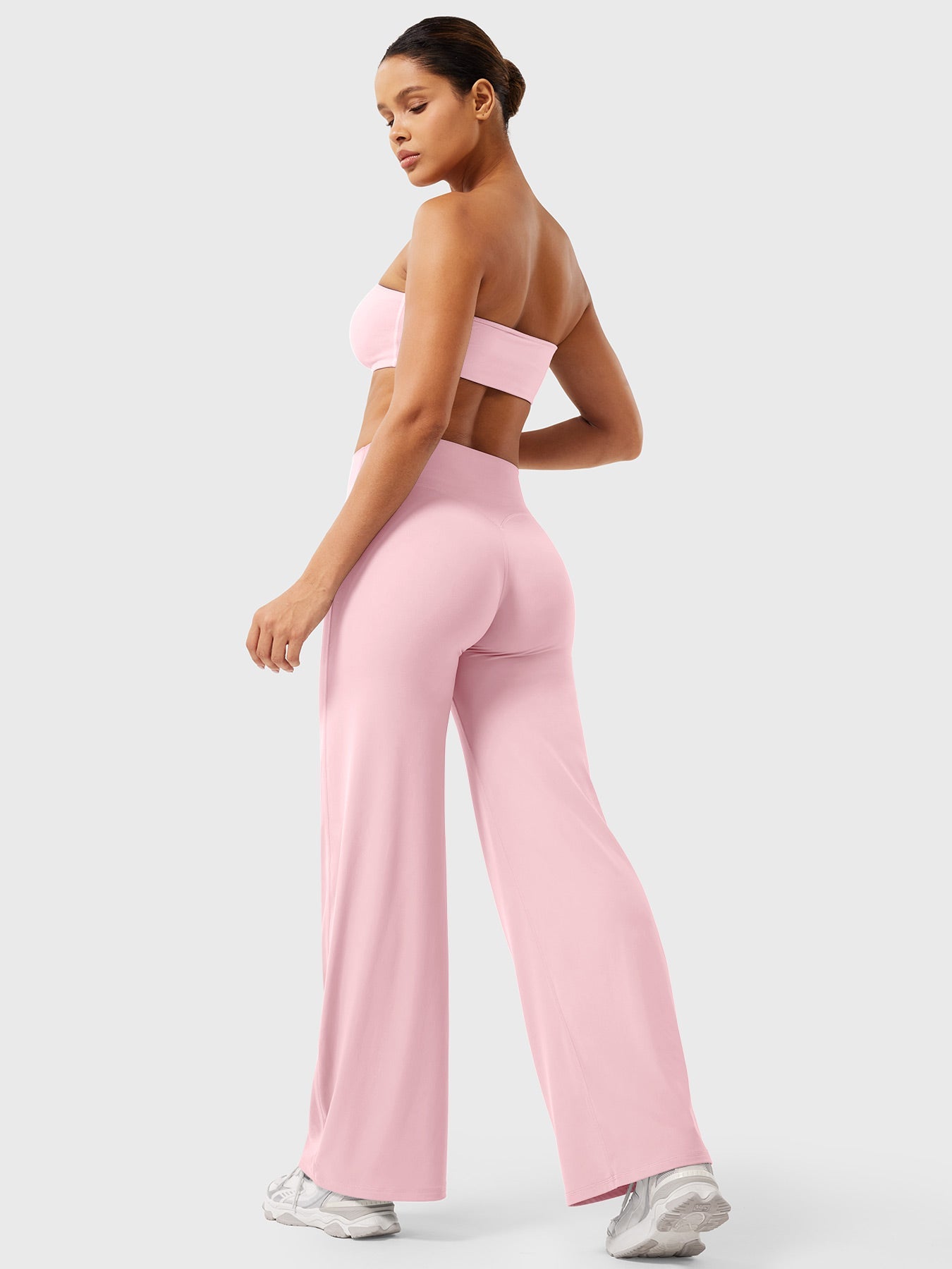 CurveFlex | Hoge Taille Straight-Leg Legging - Babyroze