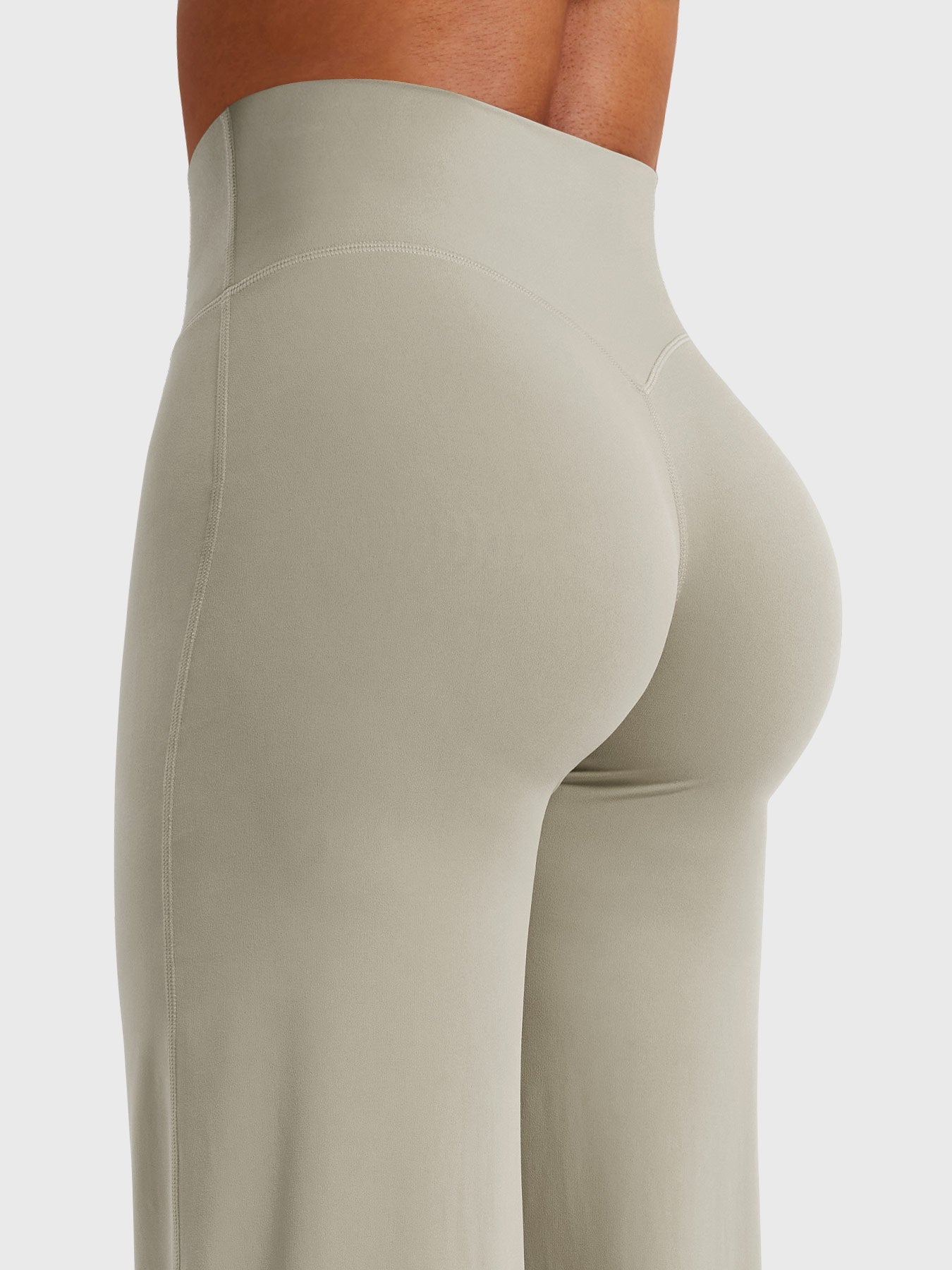 CurveFlex | Hoge Taille Straight-Leg Legging - Licht zand
