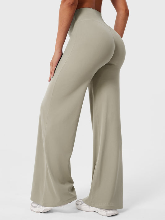 CurveFlex | Hoge Taille Straight-Leg Legging - Licht zand